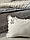 Постільна білизна з вишивкою і піке Saheser Brianna grey євро 200х220, фото 7