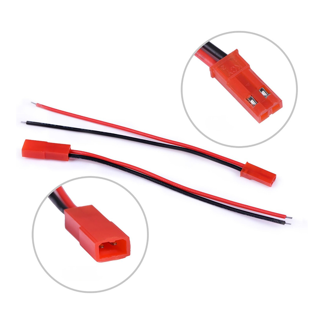 Комплект JST RCY конектор connector 2pin (2 jack) 15cm. mother + father, тато + мама