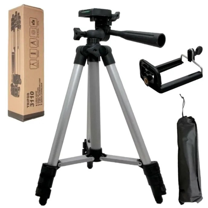Портативний штатив для телефону і фотоапарата Tripod 3110 0,35-1.02м, Професійний штатив TN-551 для блогерів