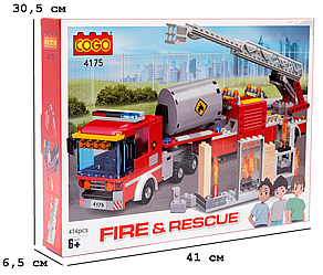 Конструктор "Пожежники" (415 елм.) Пожежна бригада / COGO