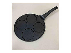 Сковорода для оладок 26см алюмінієва ( антипригарним покриттям ) (7х8см) індукція 4215 ТМ KAMILLE