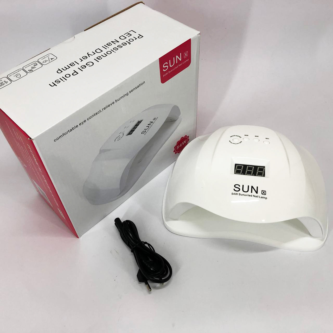 Манікюрна лед лампа для професійного використання, Зручна лампа для сушіння гель-лаку DB-68, фото 1