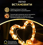 Гірлянда Крапля Роси - свтодіодна підсвітка на батарейках, 20м, 200 LED, теплий білий (Warm White), IP44, фото 3