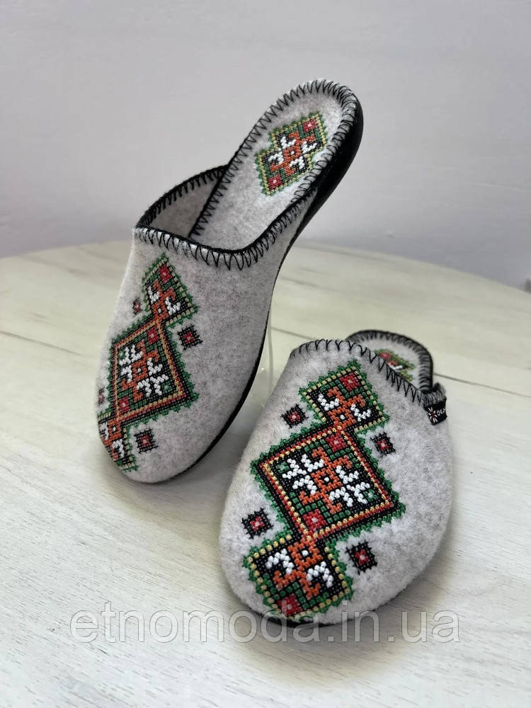 Тапочки Полонина войлок ексклюзив жіночі