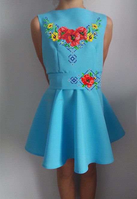 Пошите дитяче плаття під вишивку № 018-ПДП(С), фото 1