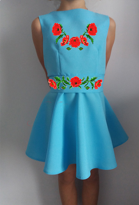 Пошите дитяче плаття під вишивку № 017-ПДП(С), фото 1