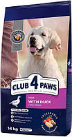 Клуб 4 лапи Сухий корм для собак великих порід 14 кг качка,курка