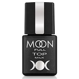 Молочний топ для гель-лаку Moon Full Top milk, 8 мл