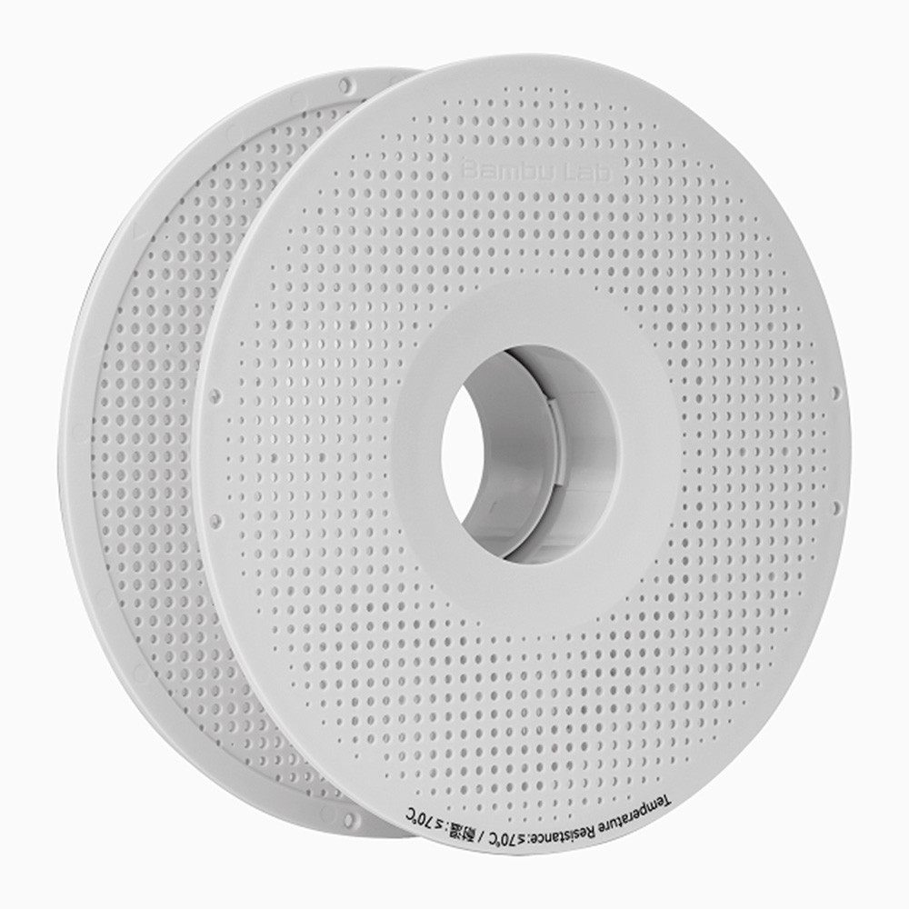 Котушка багаторазова Bambu Lab Reusable Spool White, ≤70°C (ABS), для 1кг філаменту ~330–400m (оригінал, RSP001)