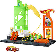 Набір Гот Вілс заправна станція Hot Wheels City Toy Car Track Set HTN79