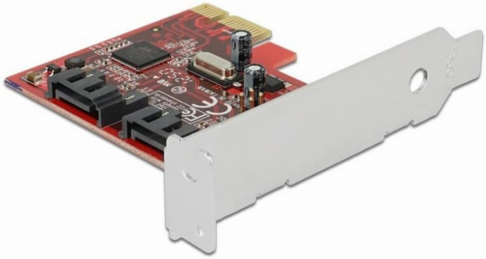 Delock PCI Express карта на 6 Гбіт/с, 2x внутрішній SATA адаптер, фото 1