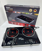 Побутова кухонна настільна електроплита 2 кВт електричні кухонні сенсорні плити настільні Zepline 4400W