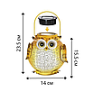 Підвісний світильник для вуличного освітлення працює на сонячній батареї у вигляді сови, фото 8
