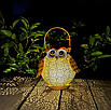 Підвісний світильник для вуличного освітлення працює на сонячній батареї у вигляді сови, фото 2