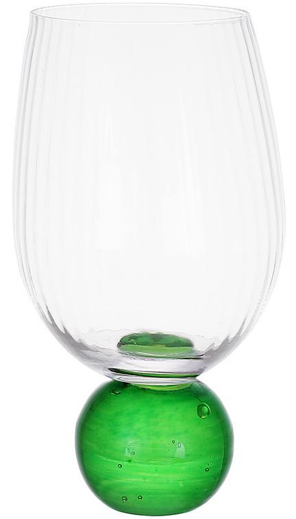 Набір 6 склянок "Bauble Glass" 450 мл на зеленій ніжці