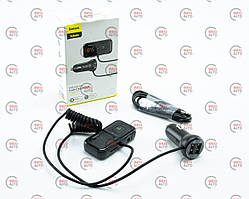 FM модулятор Baseus CCMT000201 USB/MP3/12-24В/microSD/AUX вхід/USB зарядка 3,1А/Bluetooth 5.0