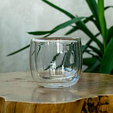 Набір чашок із подвійними стінками ARDESTO, 260 мл, 2 шт., боросилікатне скло, прозорий, фото 2