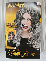 Перука для чоловіків та жінок сиве волосся на Хелловін оne size чорно-білий