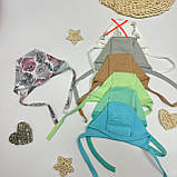 Чепчик теплий з футеру для новонароджених, фото 2