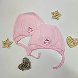 Чепчик теплий з футеру для новонароджених, фото 2