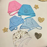 Чепчик з інтерлоку для новонароджених, фото 3