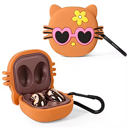 Силіконовий чохол Alitek для навушників Samsung Galaxy Buds 2 Pro / 2 / Pro / Live / FE + карабін Кіт