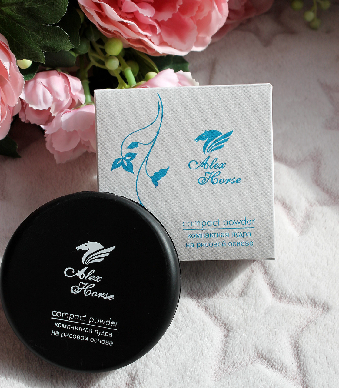 Компактна пудра на рисовій основі  №3 (чорний корпус), фото 1