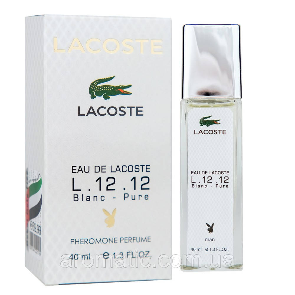 Lacoste Eau De L.12.12 Blanc-Pure Pheromone Parfum чоловічий 40 мл