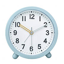 Настільний годинник з будильником TFA Analogue Alarm Clock 60.1043 (Light Blue), фото 3
