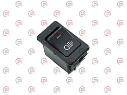 Клавіша панелі універс. протитум./світла 2пол. 4конт. з підсв. жовт.