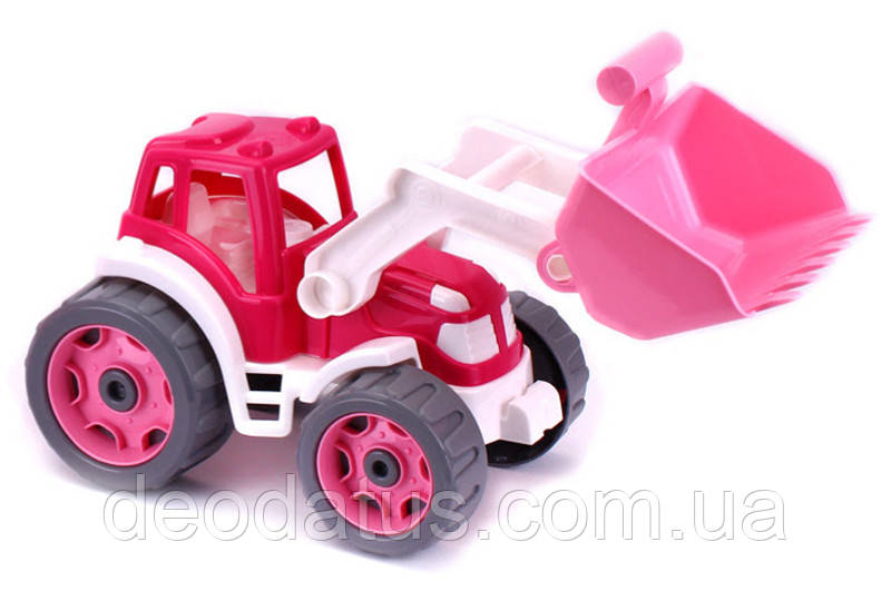 Дитячий рожевий трактор для дівчаток 8195 Технок, фото 1