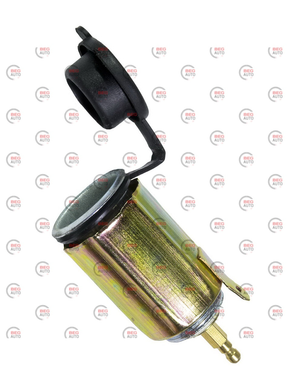 Гніздо під роз'єм прикурювача металеве без підсвічування, фото 1