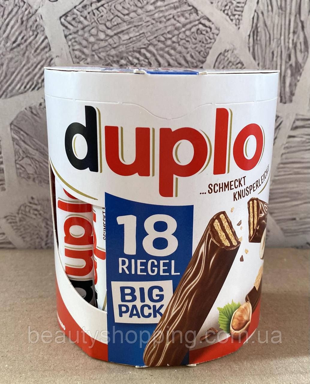 Duplo kinder вафельні батончики з шоколадно горіховою начинкою 18 штук 327 г Ferrero