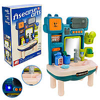 Дитячий ігровий набір Мойдодир 5808B, Умивальник, світло, звук, вода, набір для вмивання