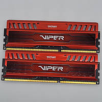 Пара оперативної пам'яті Patriot Viper DDR3 16Gb (2x8Gb) 1600MHz PC3-12800U 2R8 CL9 (PV316G160C9KRD) Б/В