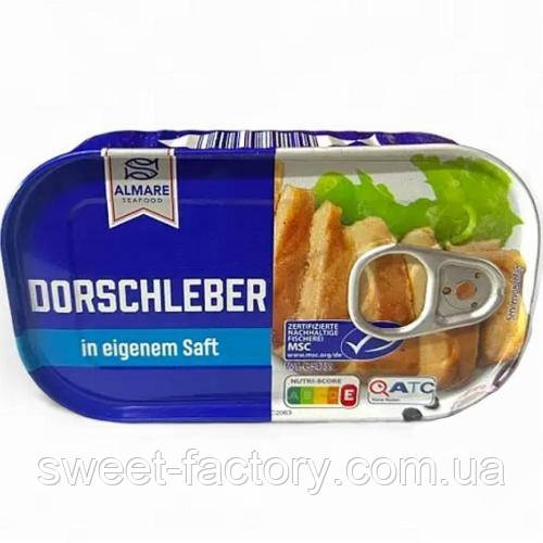 Печінка тріски Almare Seafood Dorschleber 121g, фото 1