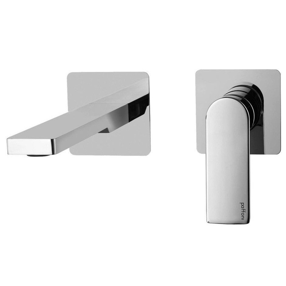 Змішувач для умивальника одноважільний настінного монтажу PAFFONI Tango хром латунь TA105CR70, фото 1