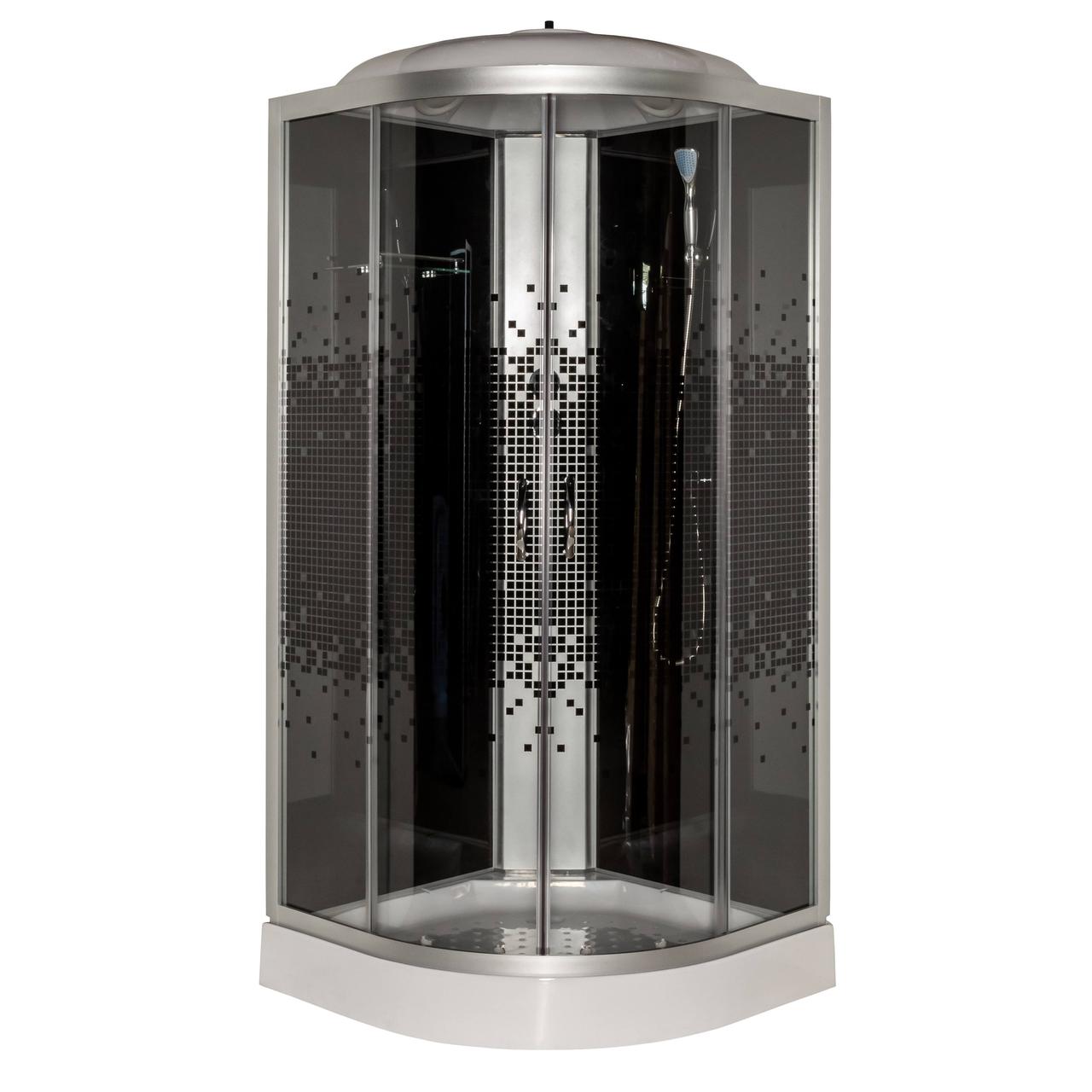 Гідромасажний бокс 61 BF RC Black Puzzle 90х90х210 низький піддон, фото 1