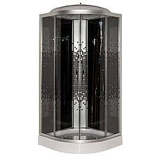 Гідромасажний бокс 61 BF RC Black Puzzle 90х90х210 низький піддон