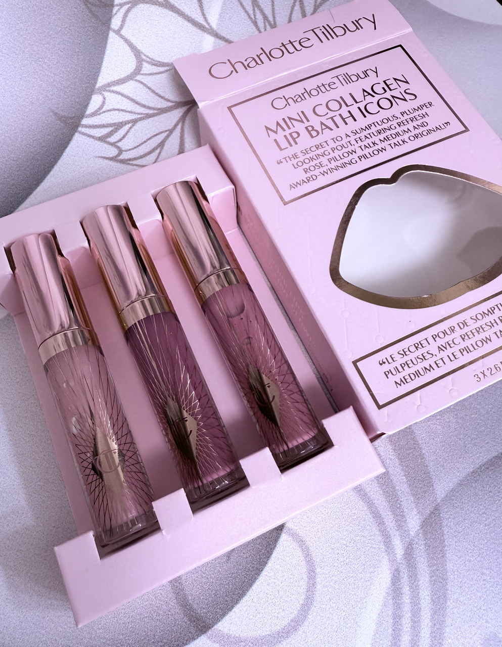 Набір культових блисків з колагеном для губ Charlotte Tilbury Collagen Lip Bath Icons, фото 1