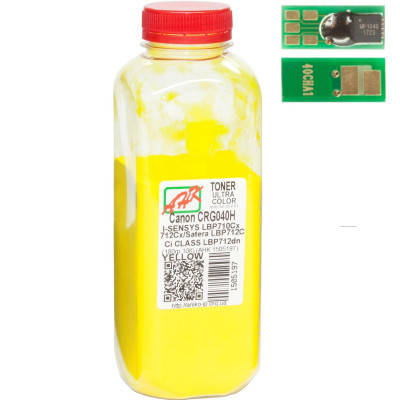 Тонер Canon LBP-710/712, 180г 10K Yellow +chip AHK (3203659), фото 1