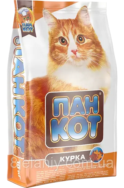 Сухий корм для котів Пан Кот Курка 10кг