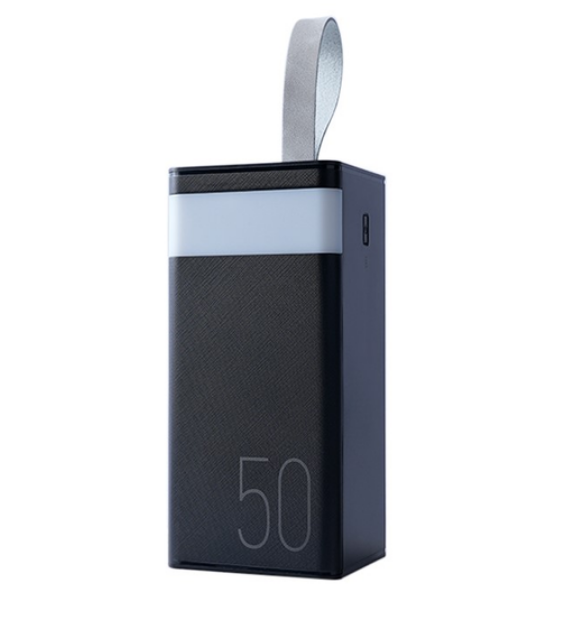 Зовнішній акумулятор Remax Chinen 50000mAh QC 22.5W LED лампа Чорний, фото 1