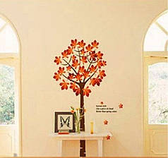 Вінілові наклейки Червоний клен висотою 2 м (2 листи 90 х 60 см) Б355