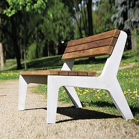 Бетонні лавочки для вулиці, саду, дачі та тераси