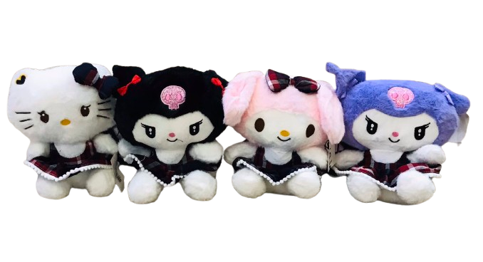 М'яка дитяча плюшева іграшка Куромі Hello Kitty Sanrio Kuromi Mymelody в асортименті 20 см F