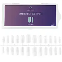 Гелеві тіпси DNKa' Professional Nail Gel Tips Square, 240pcs