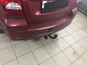Фаркоп Dodge Caliber 2006-2012 (Додж Калібр) без підрізу бампера, фото 3