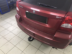 Фаркоп Dodge Caliber 2006-2012 (Додж Калібр) без підрізу бампера, фото 1