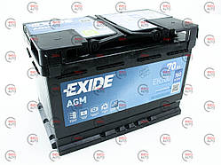 Акумулятор EXIDE 70Аг 760А AGM (Start-Stop) (L3) (0) Євро правий +